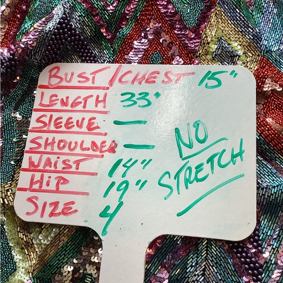 NWT 1991 Black Tie Oleg Cassini Neiman Marcus Sequin Dress (t200/b34) - Picture 13 of 17